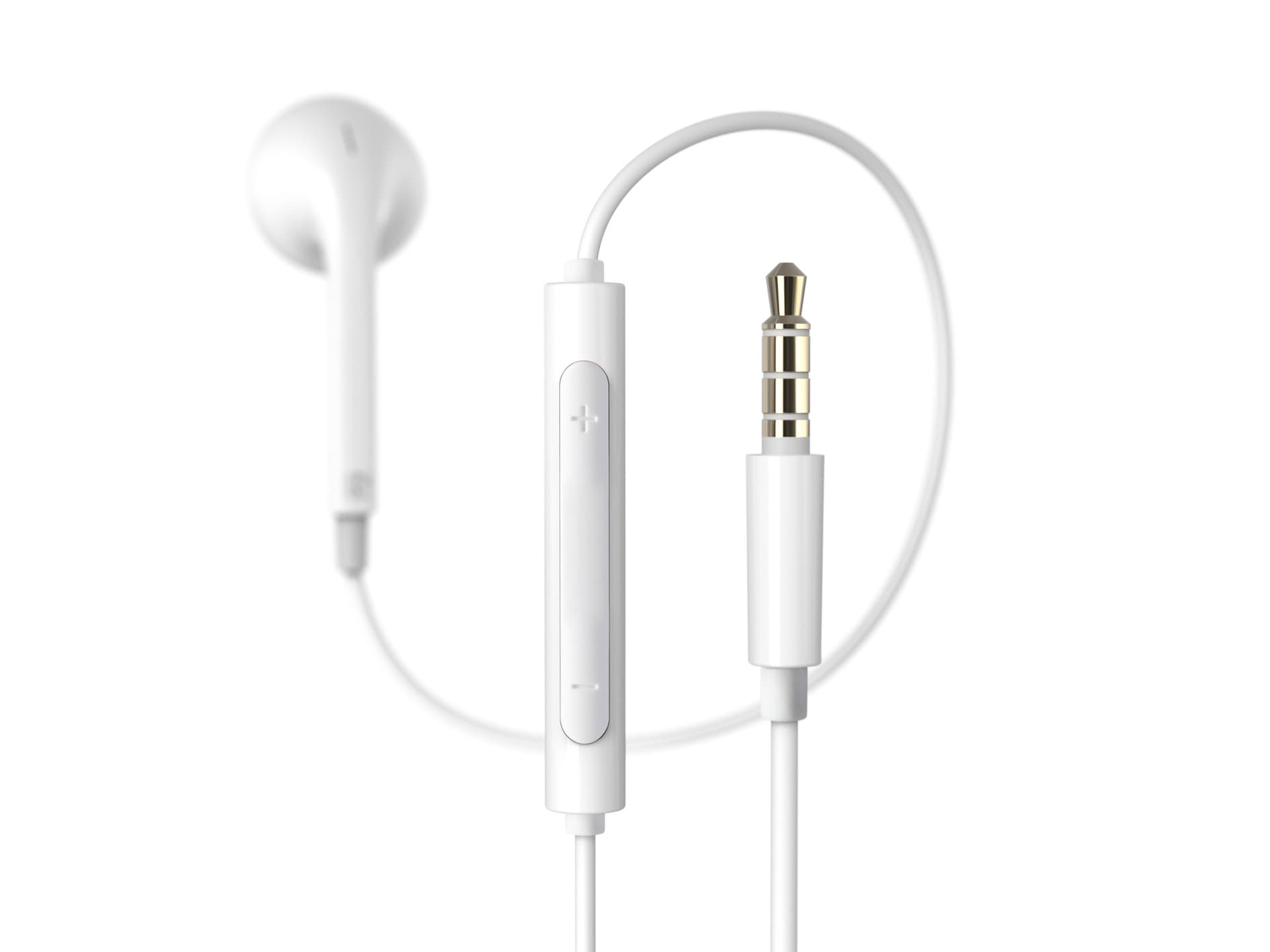 CASTI Edifier, cu fir, intraauriculare - butoni, pt smartphone, microfon pe fir, conectare prin Jack 3.5 mm, alb, "P180-Plus-W" — miniatură