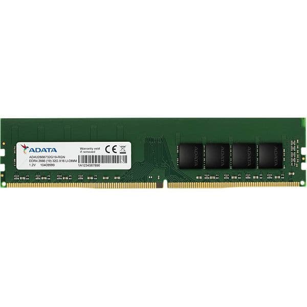 Memorii ADATA DDR4 8 GB, frecventa 2666 MHz, 1 modul, "AD4U266688G19-BGN"