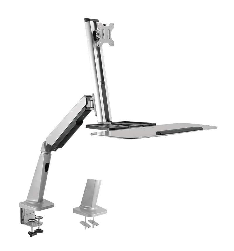 SUPORT de birou LOGILINK, pt 1 TV/monitor plat, diag. max 32 inch, rotatie, inclinare, pivotare, max 8 kg, "BP0040" — miniatură