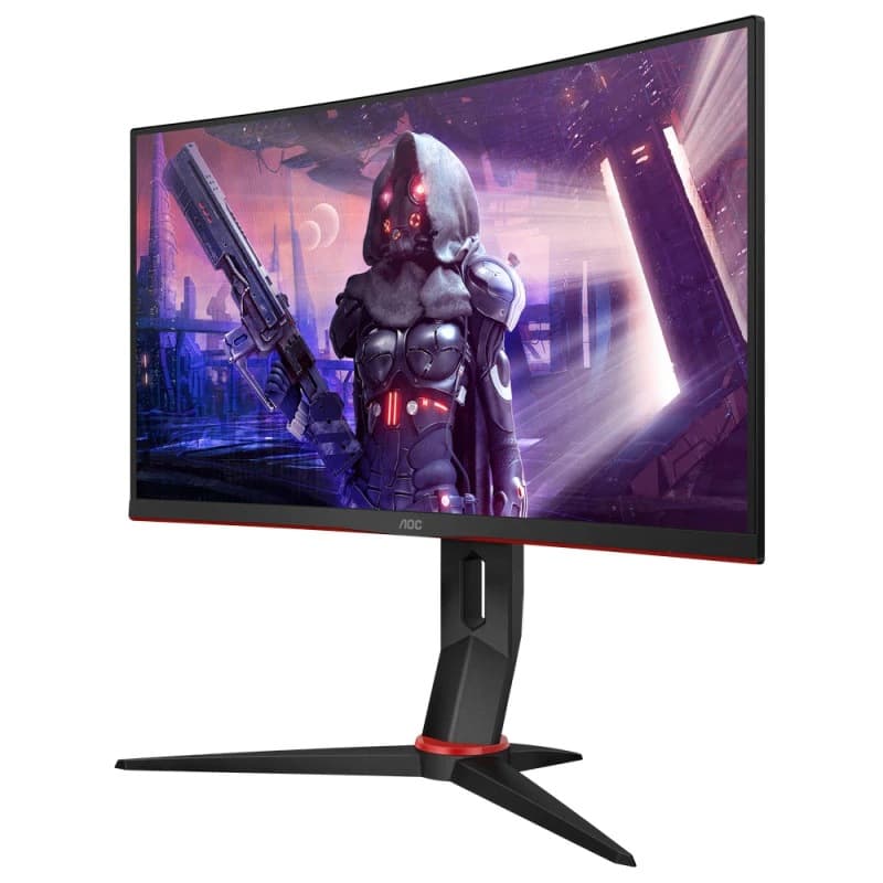 MONITOR AOC 27", gaming, VA, Full HD, 1920 x 1080, 165 Hz, Wide, curbat, 250 cd/mp, 4 ms, boxe integrate, 4 x USB 3.2, VGA, HDMI x 2, DisplayPort, "C27G2U/BK " — miniatură