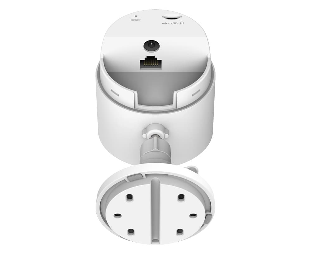CAMERA IP D-Link, cube, pt. interior, dist. IR 5 m, tip lentila fixa 2.28 mm, 2 Mpx, wi-fi + RJ-45, microfon da, PoE nu, carcasa plastic, slot SD card da, "DCS-8302LH" — miniatură