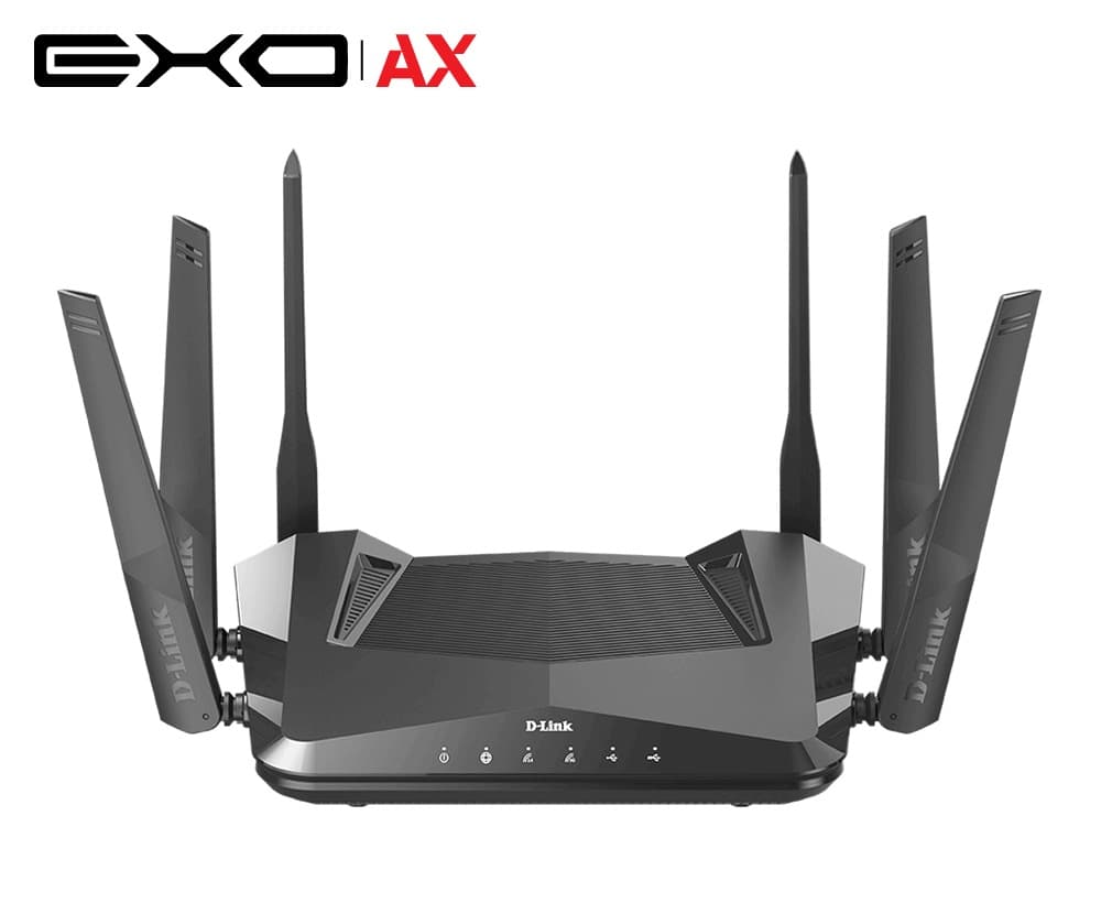 ROUTER D-Link wireless 5400Mbps,1 x WAN Gigabit, 4 porturi LAN Gigabit, 2.4 Ghz/5 Ghz dual band,1 X USB 2.0 si 1x USB 3.0, 6 antene externe, WI-FI 6 "DIR-X5460"