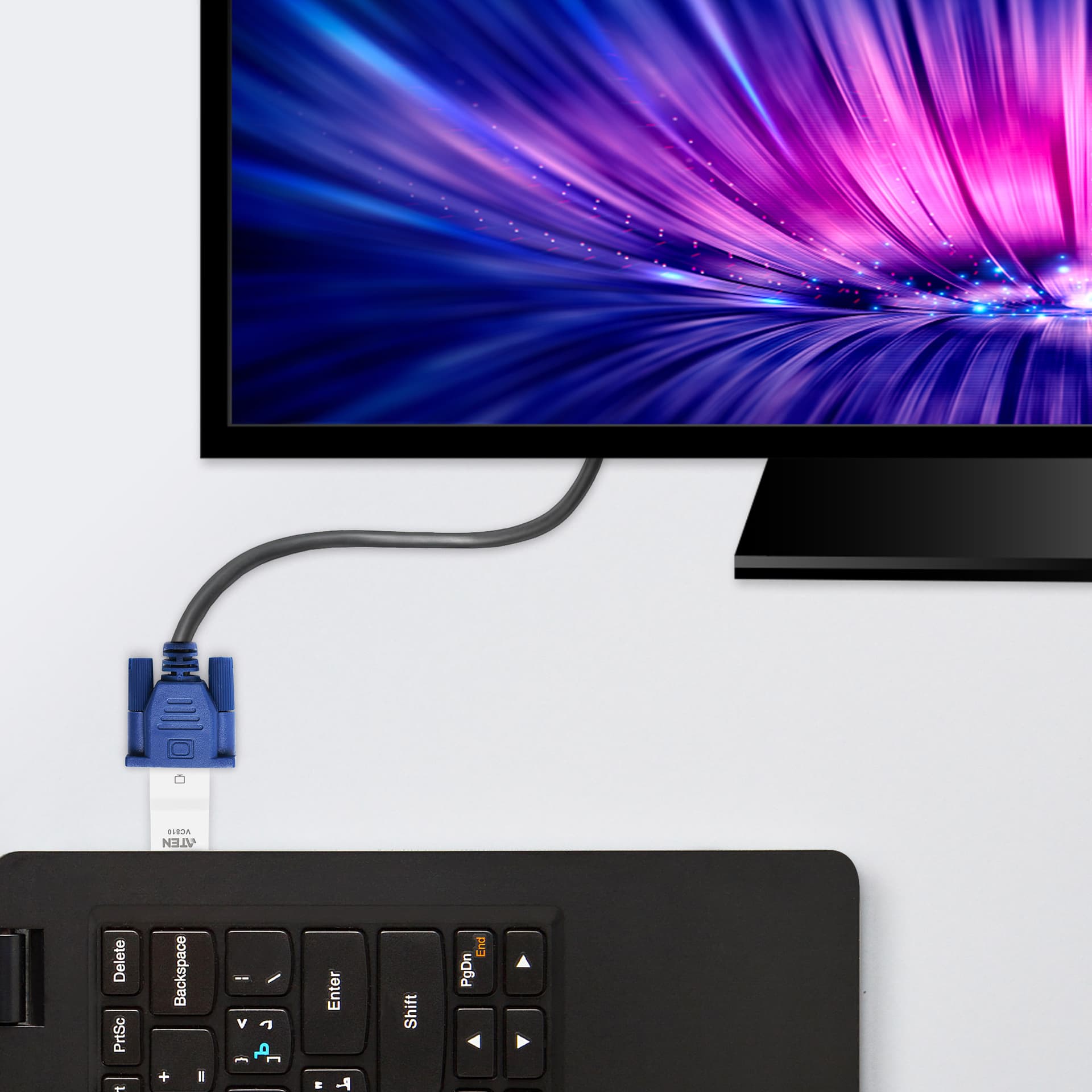 ADAPTOR video ATEN, HDMI (T) la VGA (M), Full HD (1920x1080) la 60Hz, "VC810-AT" — miniatură