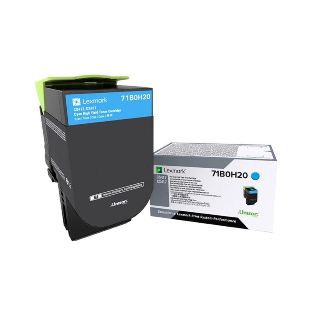 Toner Original Lexmark Cyan, 71B0H20, pentru CS417|CX417, 3.5K, "71B0H20"