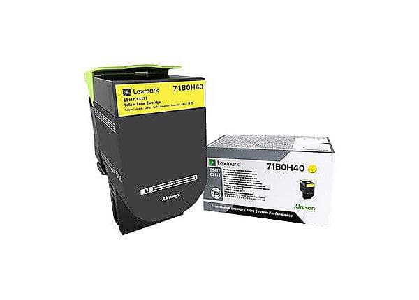 Toner Original Lexmark Yellow, 71B0H40, pentru CS417|CX417, 3.5K, "71B0H40"