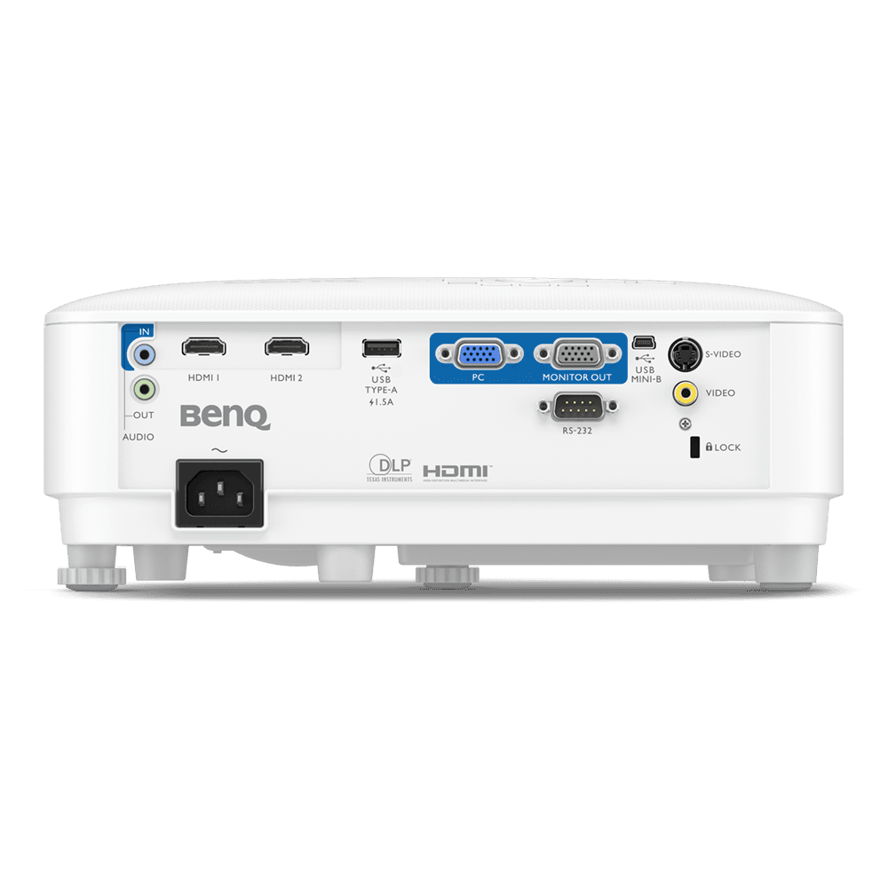 PROIECTOR BENQ MW560, lampa DLP, 4000 lumeni, rez WXGA (1280 x 800), contrast 20.000:1, HDMIx2, Component video (Video RCA), USB 2.0, 3.5 mm mini-jack, boxe, "9H.JNF77.13E" — miniatură