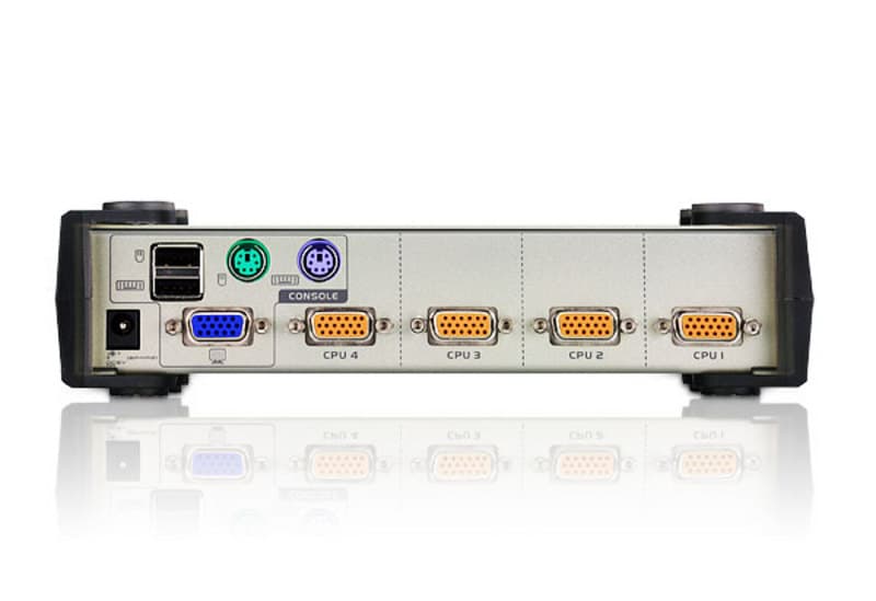 SWITCH KVM ATEN, 4-Port PS/2-USB VGA KVM Switch "CS84U-AT" — miniatură