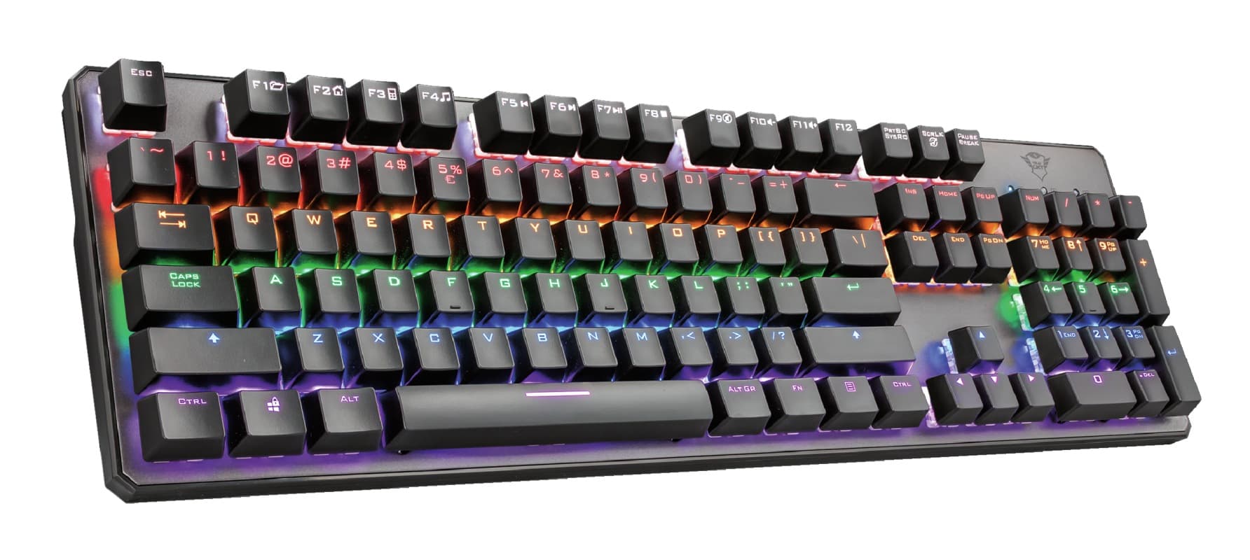 TASTATURA TRUST- gaming, "GXT 865 Astra", cu fir, 104 taste, format standard, mecanica, switch GXT-Red, USB, negru, "TR-22630" — miniatură