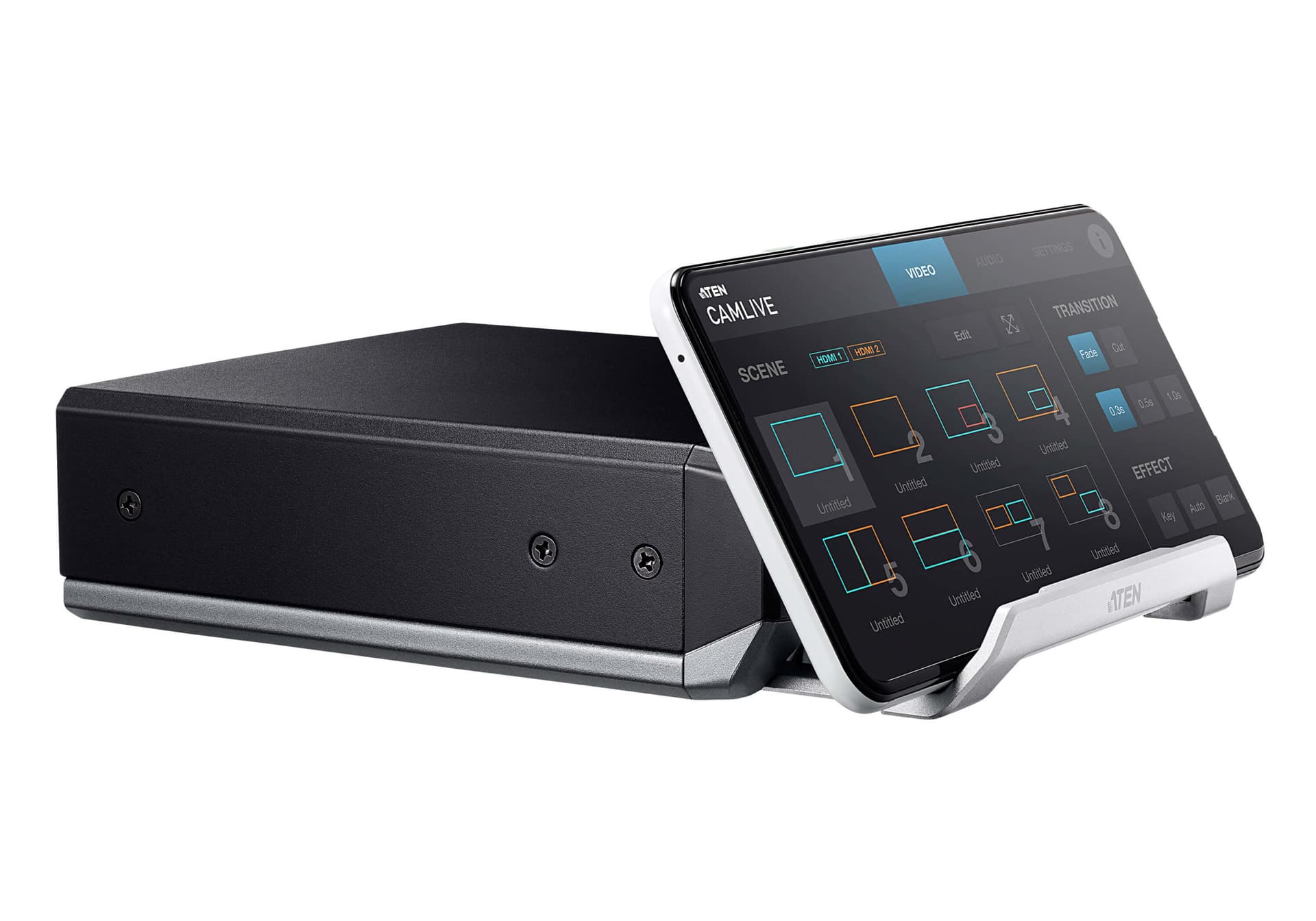 PLACI de CAPTURA ATEN, extern, intrare RCA x 2 | HDMI (M) x 2, iesire HDMI (M), cablu USB-B la USB-C | USB-B la USB A, Dual HDMI to UVC Capture, "UC3022-AT-G" — miniatură