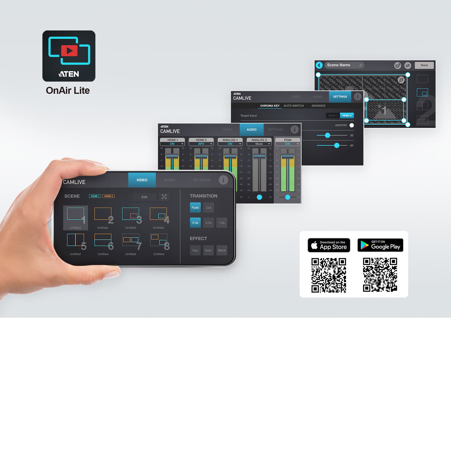 PLACI de CAPTURA ATEN, extern, intrare RCA x 2 | HDMI (M) x 2, iesire HDMI (M), cablu USB-B la USB-C | USB-B la USB A, Dual HDMI to UVC Capture, "UC3022-AT-G" — miniatură