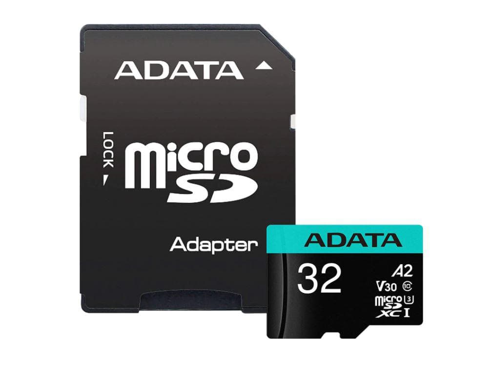 CARD MicroSD ADATA, 32 GB, microSDHC, clasa 10, standard UHS-I U3, "AUSDH32GUI3V30SA2" — miniatură
