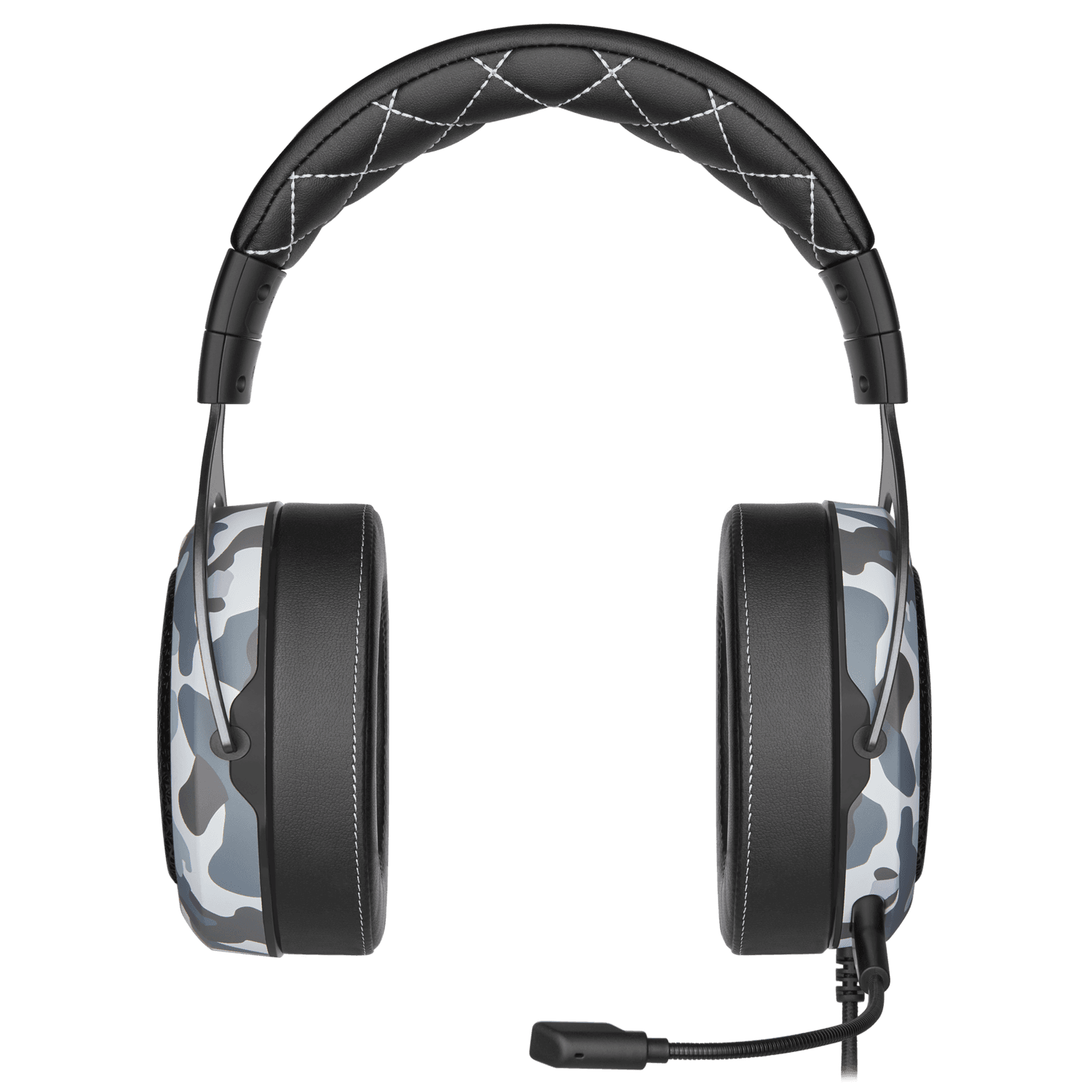 CASTI CORSAIR - gaming, "HS60", cu fir, gaming, utilizare multimedia, microfon pe brat, detasabil, conectare prin USB 2.0, negru / gri, "CA-9011225-EU" — miniatură