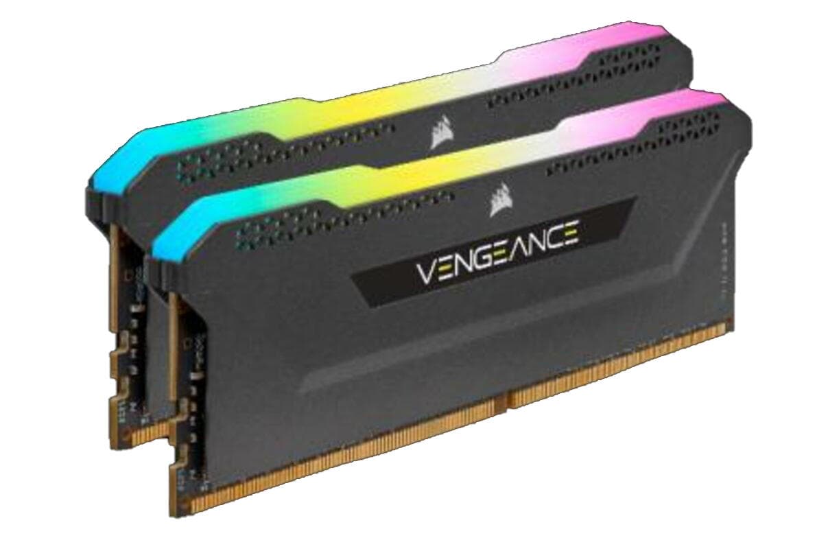 Memorie DDR Corsair DDR4 32 GB, frecventa 3600 MHz, 16 GB x 2 module, radiator, iluminare RGB, "CMH32GX4M2D3600C18" — miniatură