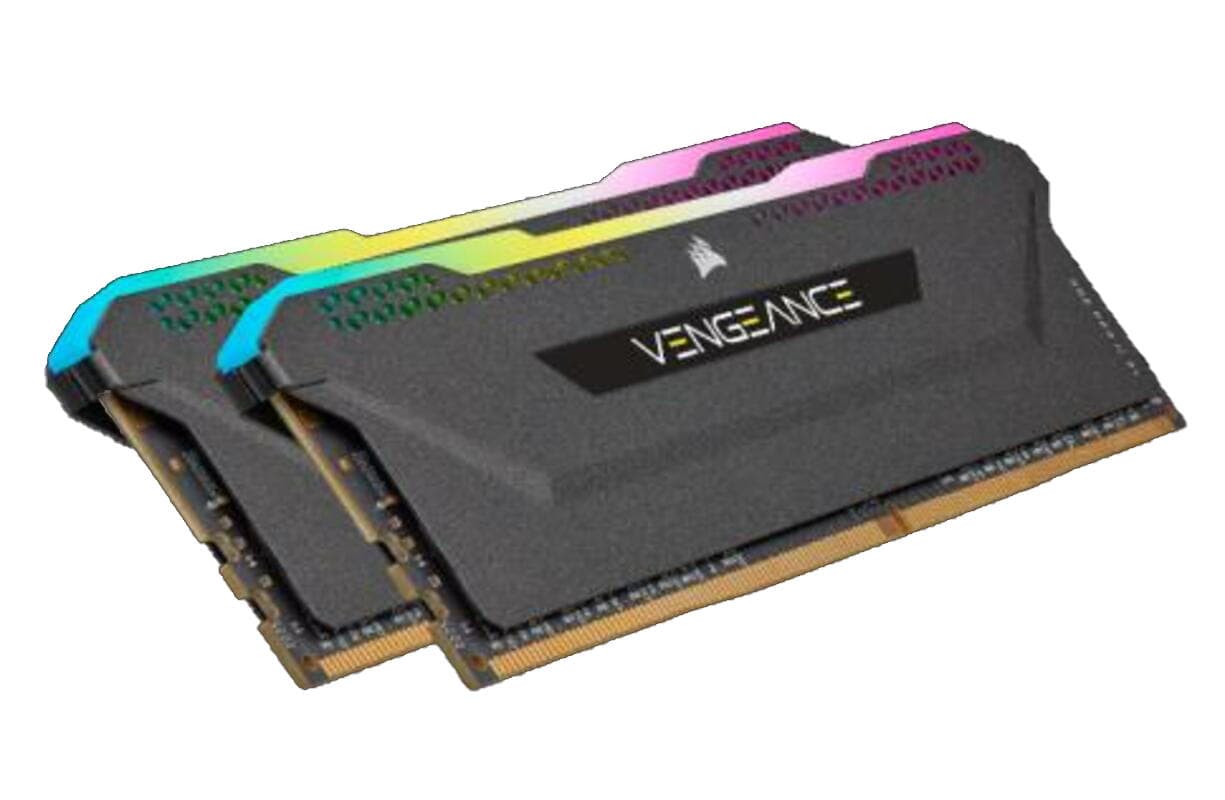 Memorie DDR Corsair DDR4 32 GB, frecventa 3600 MHz, 16 GB x 2 module, radiator, iluminare RGB, "CMH32GX4M2D3600C18" — miniatură