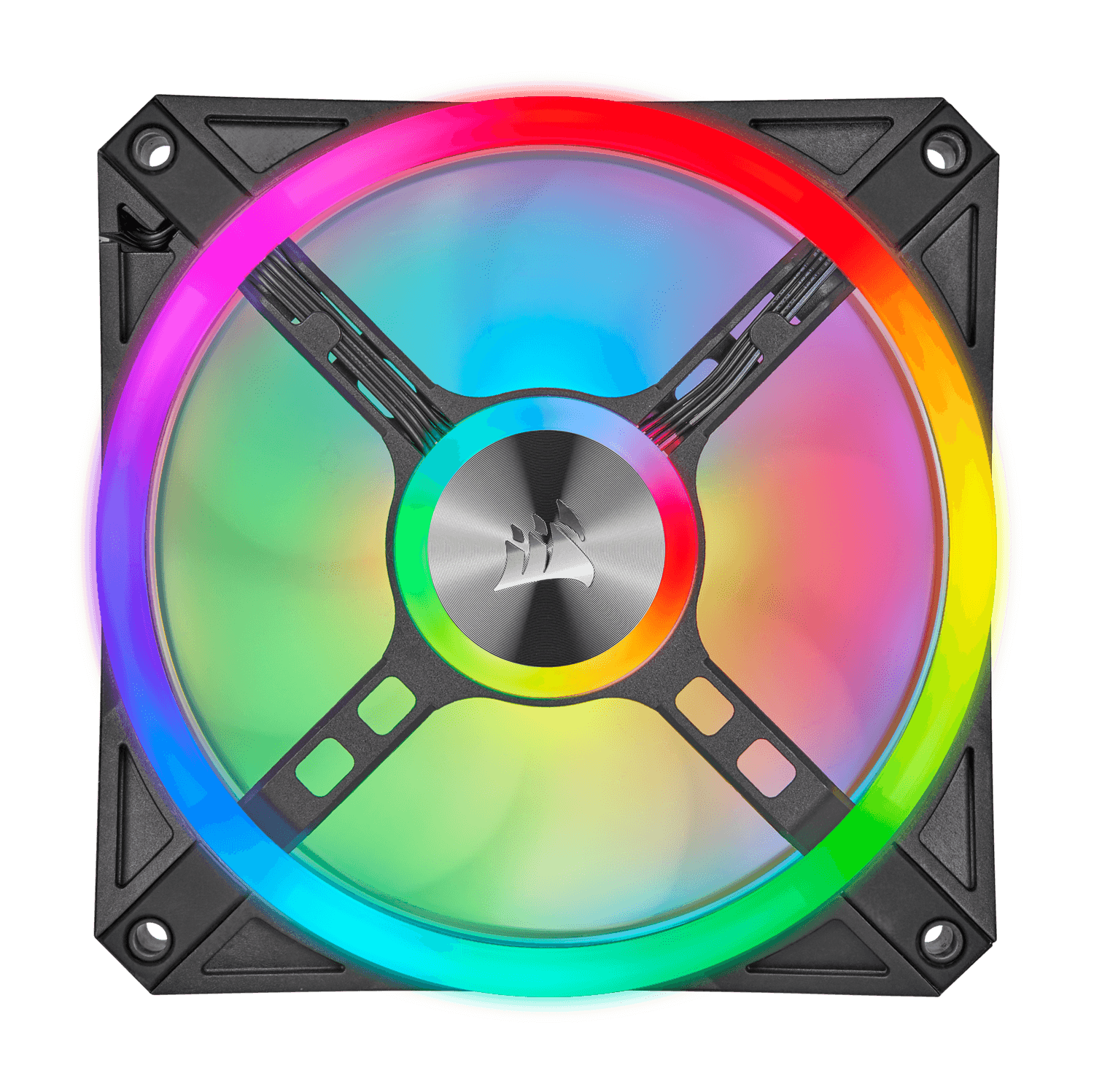 VENTILATOR CORSAIR, pt carcasa PC, 120 mm, 1500 rpm, LED RGB, pack 1 ventilator, "CO-9050097-WW" — miniatură