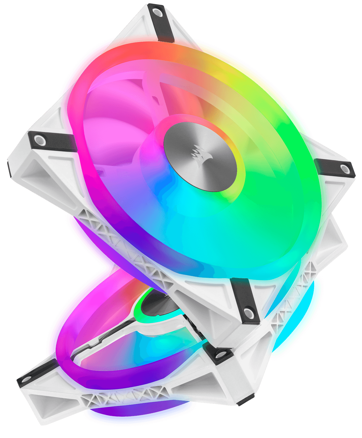 VENTILATOR CORSAIR, pt carcasa PC, 140 mm, 1250 rpm, LED RGB, pack 2 ventilatoare, "CO-9050106-WW" — miniatură