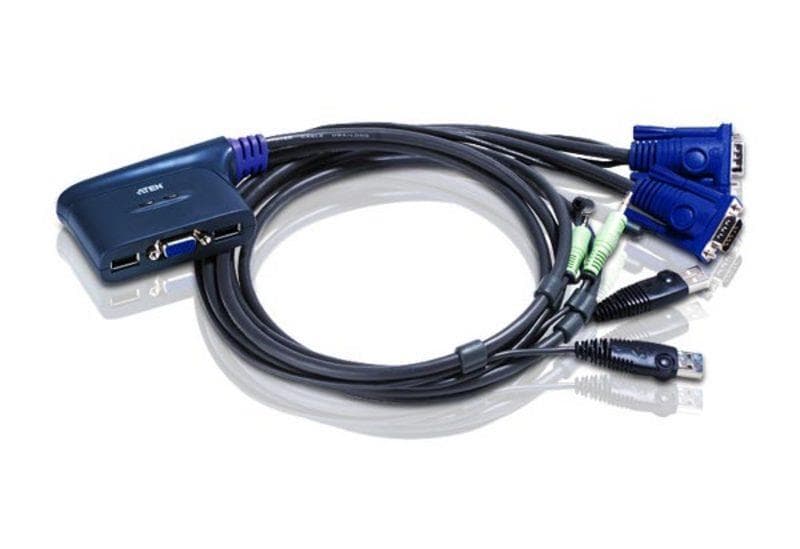 CABLU KVM ATEN cablu 3 in 1, conector tip USB (T) x 2 | VGA (T) x 2 | 3.5 mm Jack (T) x 2, "CS62US-A7"