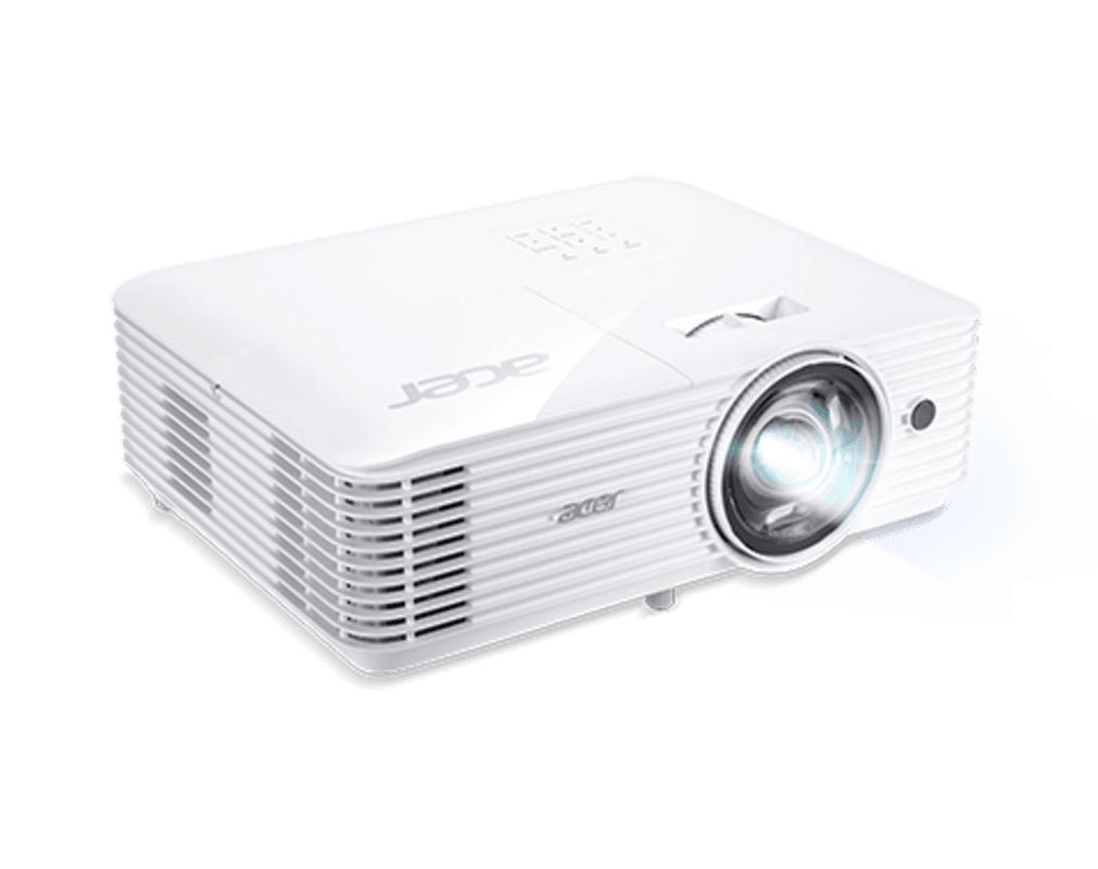 PROIECTOR ACER S1286H, lampa DLP, 3500 lumeni, rezolutie XGA (1024 x 768), contrast 20.000 : 1, VGA, HDMI, USB 2.0, Audio RCA x 2, boxe, "MR.JQF11.001" — miniatură
