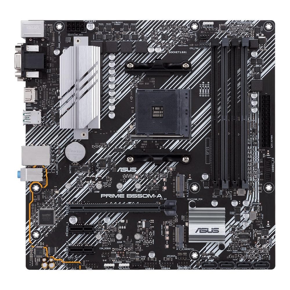 PLACA de BAZA Asus "PRIME B550M-A", skt AM4, mATX, AMD B550, 4 x DDR4, max. 128 GB, 4 x SATA, 3 x M.2, 7.1, "PRIME B550M-A"