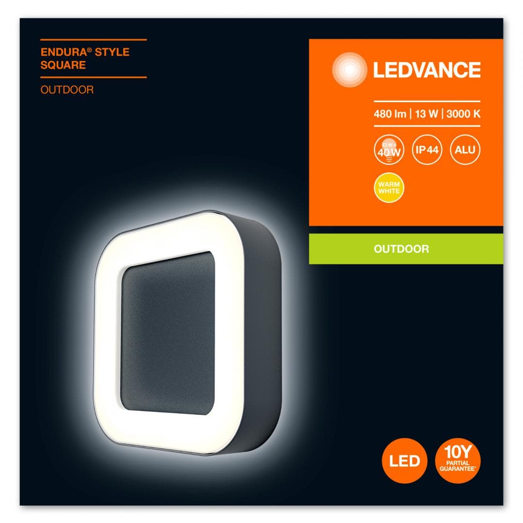APLICA OSRAM, LED, soclu integrat, putere 13 W, tip lumina alb calda, 480 lumeni, alimentare 220 - 230 V, "000004058075205253" — miniatură