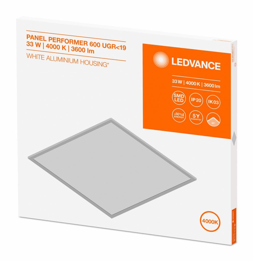 PANOU LED OSRAM, LED, soclu integrat, putere 33 W, tip lumina alb rece, 3600 lumeni, alimentare 220 - 230 V, "000004058075225251"