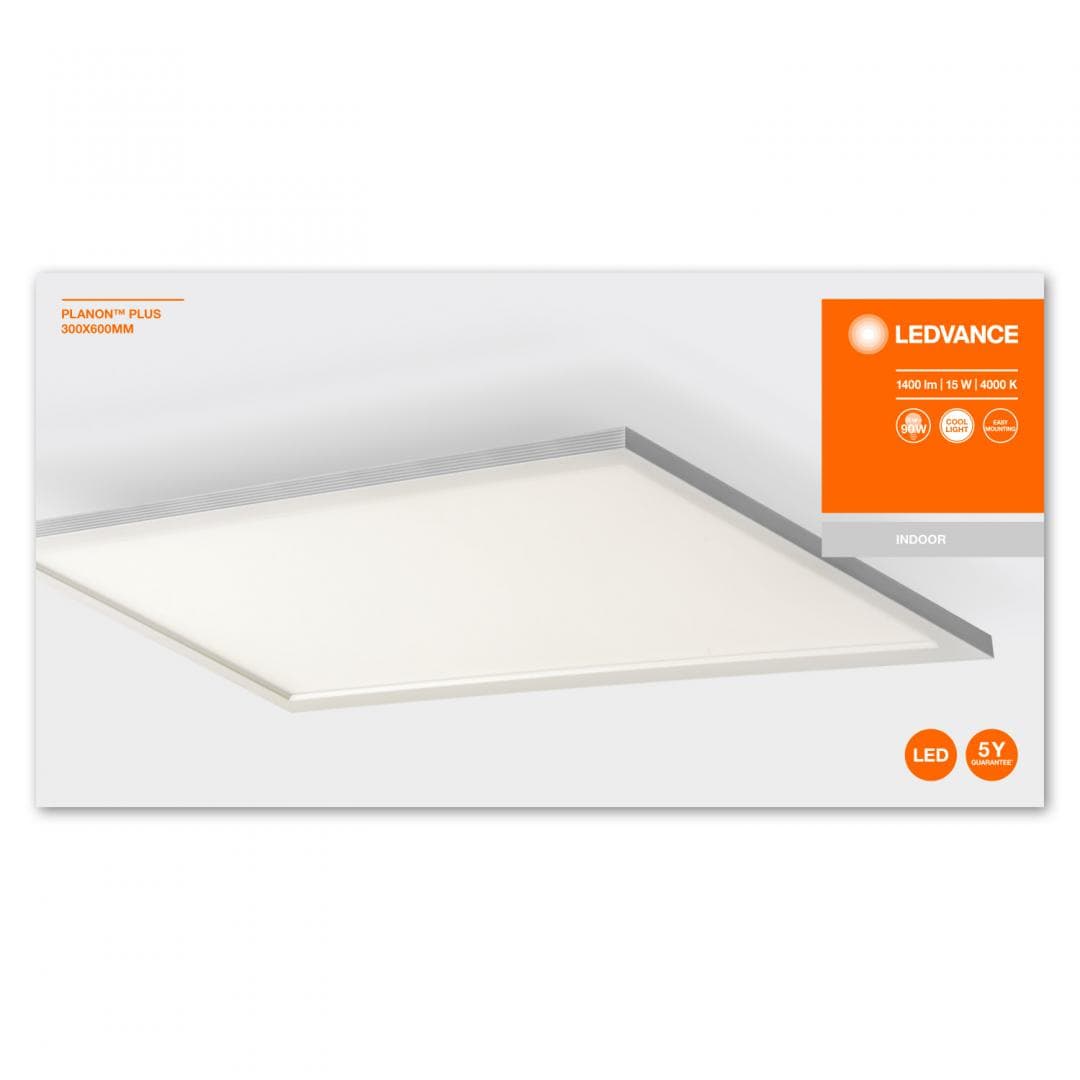 PANOU LED OSRAM, LED, soclu integrat, putere 15 W, tip lumina alb rece, 1500 lumeni, alimentare 220 - 230 V, "000004058075268081" — miniatură