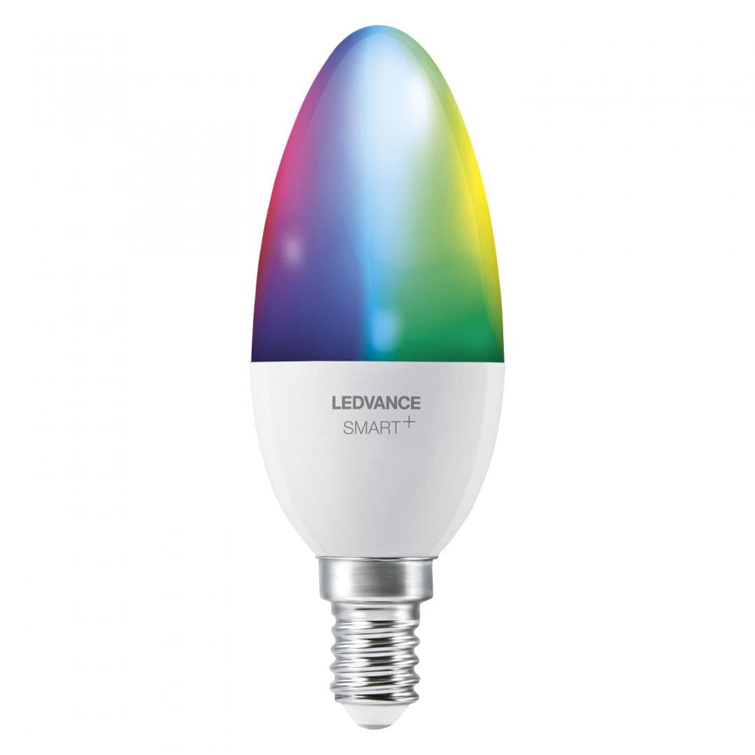 SET 3 becuri smart LED Osram, soclu E27, putere 5W, forma lumanare, lumina multicolora, alimentare 220 - 240 V, "000004058075485938" — miniatură
