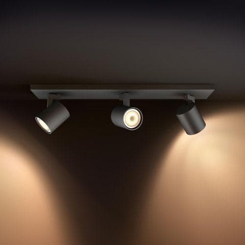 PLAFONIERA smart PHILIPS, LED, soclu GU10, putere 5 W x 3, tip lumina alb, 1050 lumeni, alimentare 220 - 230 V, "000008718696159361" — miniatură