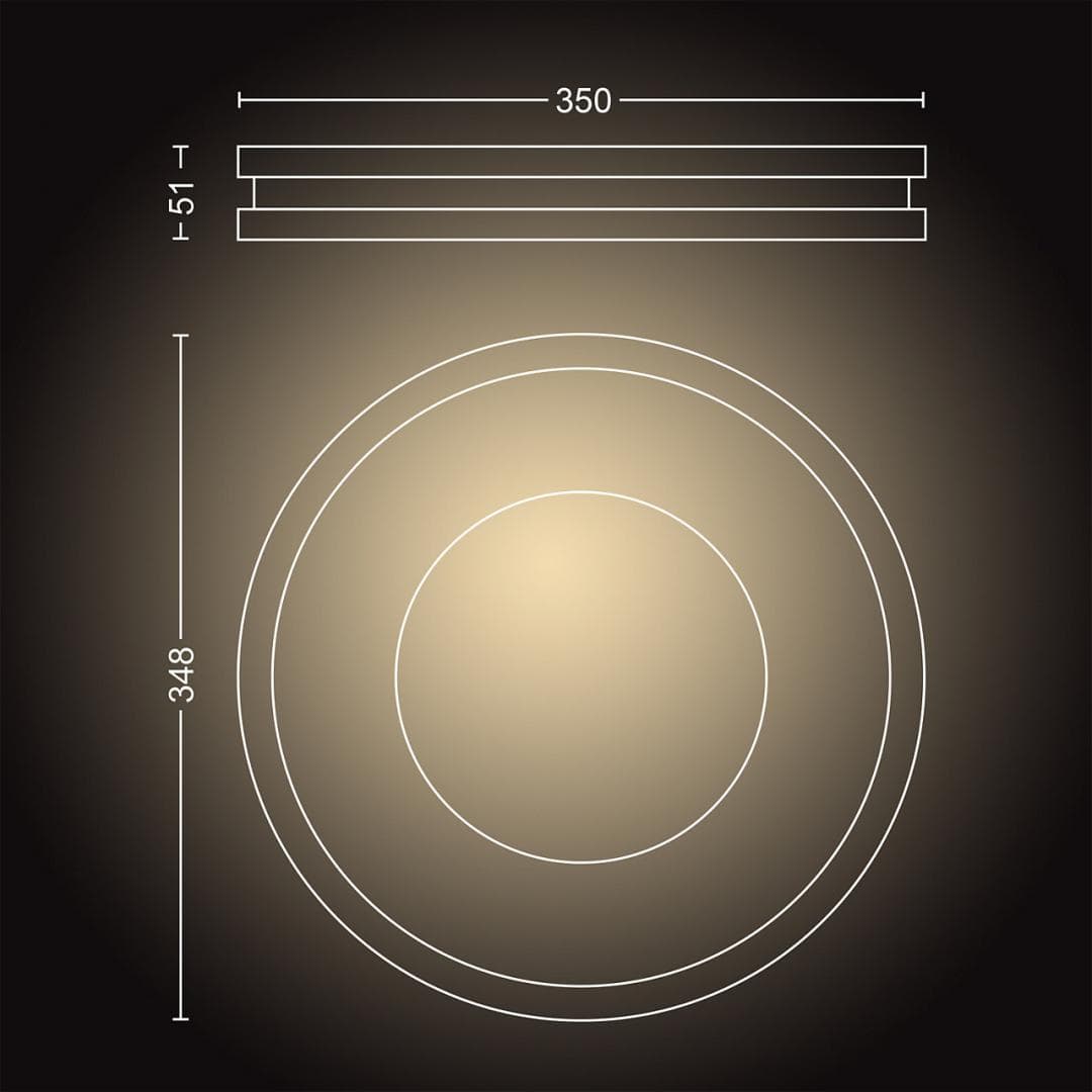 PLAFONIERA smart PHILIPS, LED, soclu integrat, putere 27 W, tip lumina alb, 2400 lumeni, alimentare 220 - 230 V, "000008718696175187" — miniatură