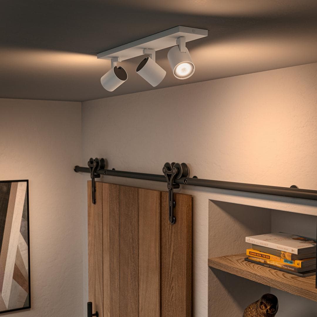 PLAFONIERA smart PHILIPS, LED, soclu GU10, putere 5 W x 3, tip lumina alb, 1050 lumeni, alimentare 220 - 230 V, "000008718696175361" — miniatură