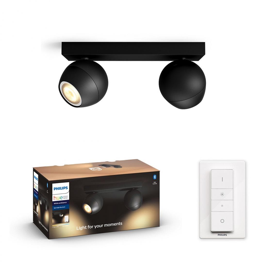 PLAFONIERA smart PHILIPS, LED, soclu GU10, putere 5 W x 2, tip lumina alb, 700 lumeni, alimentare 220 - 230 V, "000008718696175637"