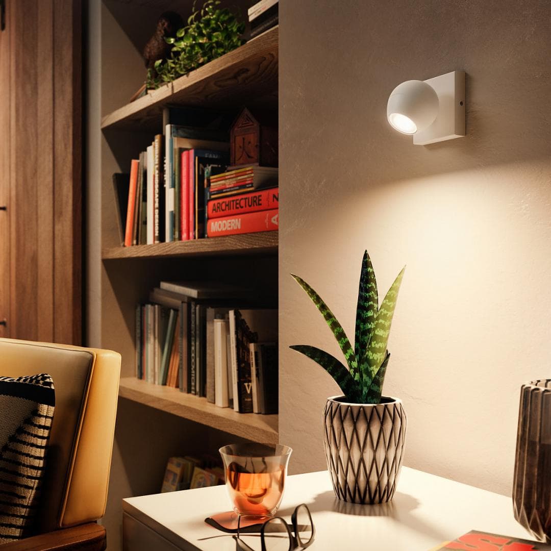 PLAFONIERA smart PHILIPS, LED, soclu GU10, putere 5 W, tip lumina alb, 350 lumeni, alimentare 220 - 230 V, "000008718696175705" — miniatură