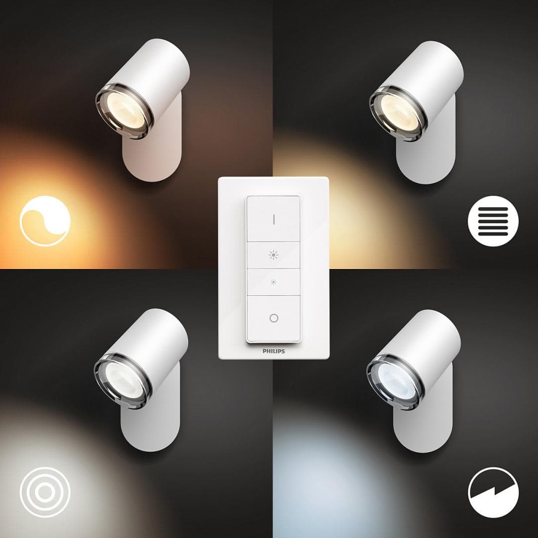 LAMPA smart PHILIPS, LED, soclu GU10, putere 5 W, tip lumina alb, 350 lumeni, alimentare 220 - 230 V, "000008718696175750" — miniatură