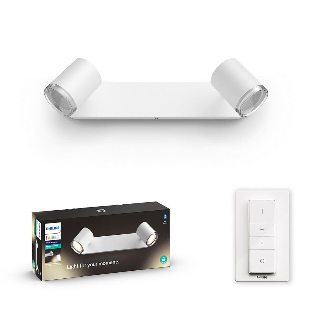 LAMPA smart PHILIPS, LED, soclu GU10, putere 5 W x 2, tip lumina alb, 700 lumeni, alimentare 220 - 230 V, "000008718696175767"