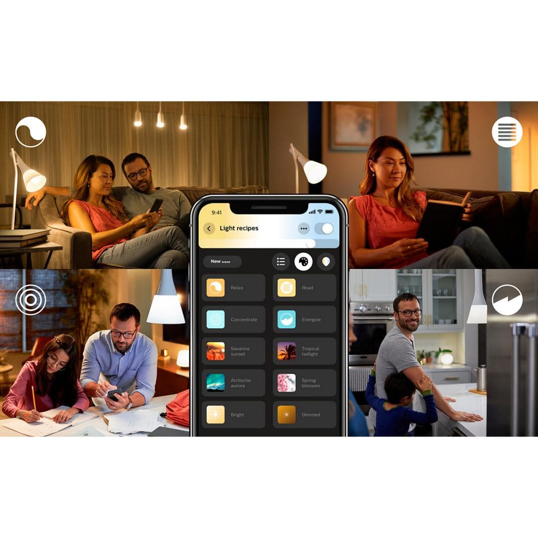 BEC smart LED Philips, soclu E14, putere 6W, forma lumanare, lumina alb calda, alimentare 220 - 240 V, "000008718696695203" — miniatură
