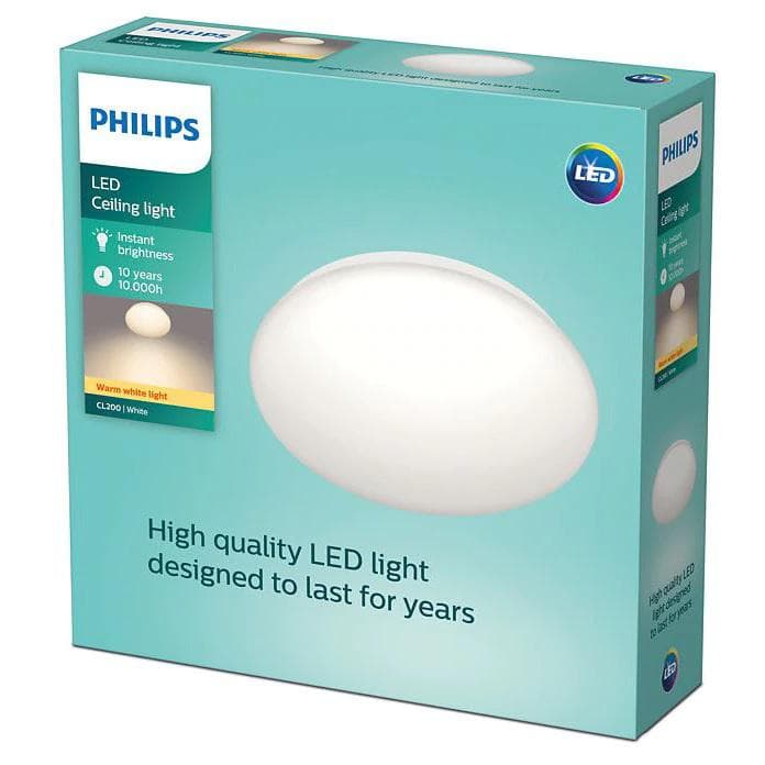 PLAFONIERA PHILIPS, LED, soclu integrat, putere 6 W, tip lumina alb calda, 475 lumeni, alimentare 220 - 230 V, "000008718699696214"