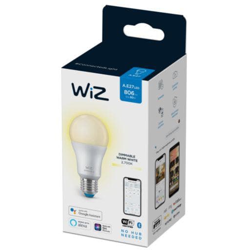 BEC smart LED Philips, soclu E27, putere 8W, forma clasic, lumina alb, alimentare 220 - 240 V, "000008718699786038" — miniatură