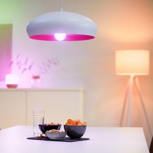 BEC smart LED Philips, soclu E27, putere 11W, forma sferic, lumina multicolora, alimentare 220 - 240 V, "000008718699786359" — miniatură