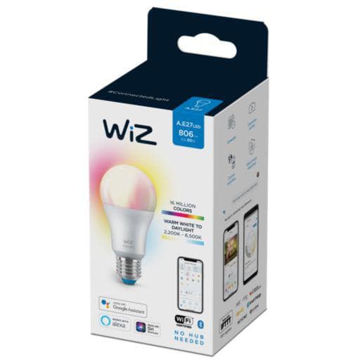 BEC smart LED Philips, soclu E27, putere 8W, forma clasic, lumina multicolora, alimentare 220 - 240 V, "000008718699787059" — miniatură
