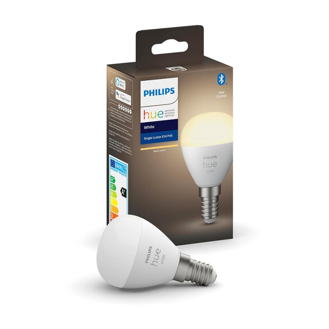 BEC smart LED Philips, soclu E14, putere 5.7W, forma clasic, lumina alb calda, alimentare 220 - 240 V, "000008719514266889"