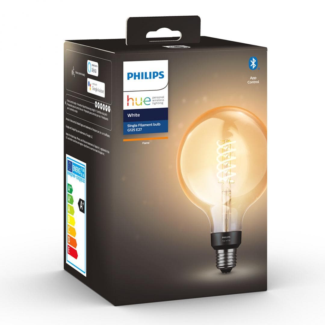 BEC smart LED Philips, soclu E27, putere 7W, forma sferic, lumina alb calda, alimentare 220 - 240 V, "000008719514279131" — miniatură