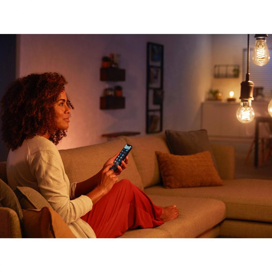 BEC smart LED Philips, soclu E27, putere 7W, forma sferic, lumina alb calda, alimentare 220 - 240 V, "000008719514279131" — miniatură