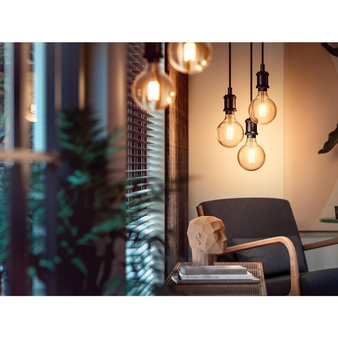 BEC smart LED Philips, soclu E27, putere 7W, forma sferic, lumina alb calda, alimentare 220 - 240 V, "000008719514279131" — miniatură