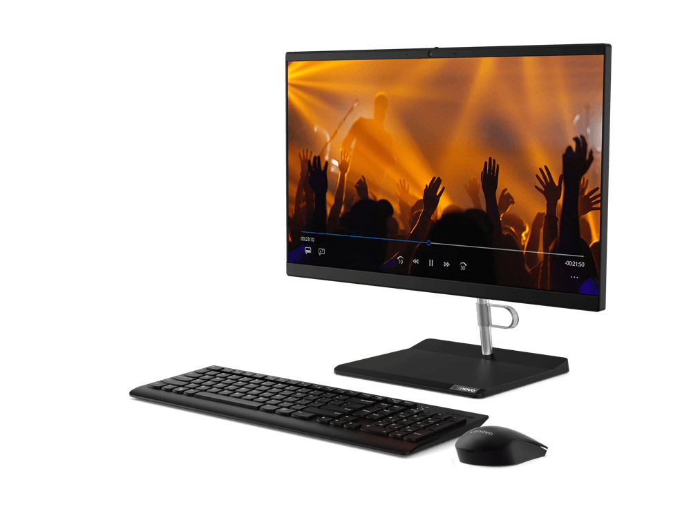 DESKTOP LENOVO, All-in-one, CPU i5-10400T, monitor 21.5 inch, Intel UHD Graphics 630, memorie 8GB, SSD 512GB, unitate optica,tastatura & mouse, Windows 10 Pro "11FN006RRI" — miniatură