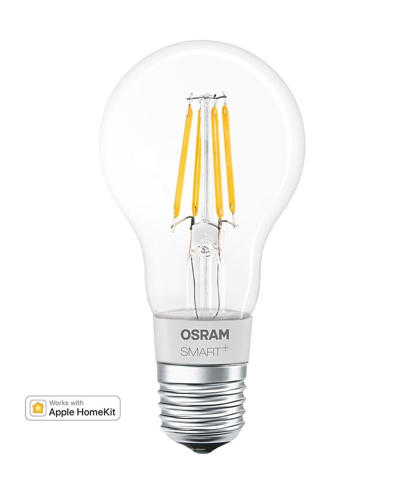 BEC smart LED Osram, soclu E27, putere 5.5W, forma clasic, lumina alb calda, alimentare 220 - 240 V, "000004058075091061" — miniatură