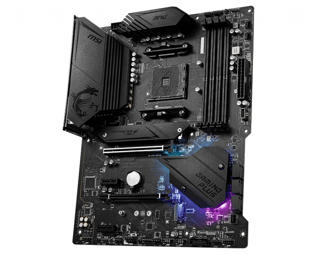 PLACA de BAZA MSI "MPG B550 GAMING PL", skt AM4, ATX, AMD B550, 4 x DDR4, max. 128 GB, 6 x SATA, 2 x M.2, 7.1, "MPG B550 GAMING PL" — miniatură