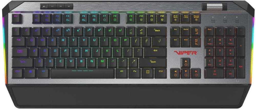 TASTATURA PATRIOT, "VIPER V765", cu fir, 104 taste format standard (104-108 taste), USB, negru, "PV765MBRUXMGM"
