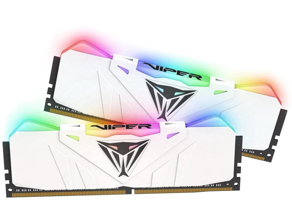 Memorie DDR Patriot DDR4 16 GB, frecventa 3000 MHz, 8 GB x 2 module, radiator, iluminare RGB, "PVR416G300C5KW"