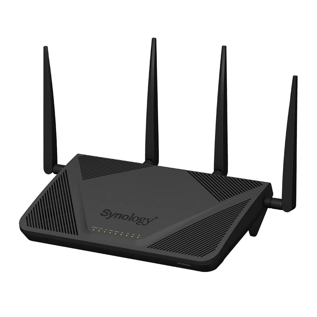 ROUTER SYNOLOGY, wireless, 2600 Mbps, port LAN 10/100/1000 x 4, port WAN 10/100/1000 x 3, antena interna x 4, "RT2600ac"