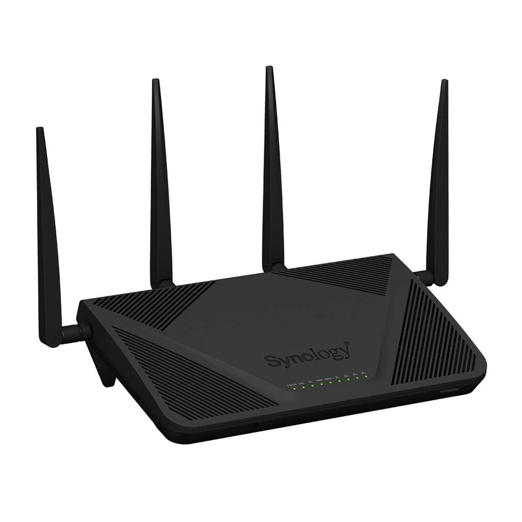 ROUTER SYNOLOGY, wireless, 2600 Mbps, port LAN 10/100/1000 x 4, port WAN 10/100/1000 x 3, antena interna x 4, "RT2600ac" — miniatură